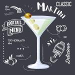 Servietten 24x24cm Martini Black FSC-Mix, Paper+Design