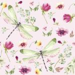 Servietten 24x24cm Summer Field pink FSC-Mix, Paper+Design