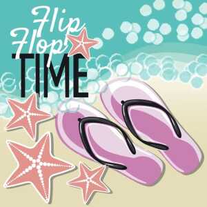 Servietten 33x33cm Flip Flop FSC-Mix, Paper+Design