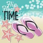 Servietten 33x33cm Flip Flop FSC-Mix, Paper+Design