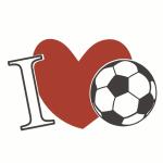 Servietten 33x33cm Football Heart FSC-Mix, Paper+Design