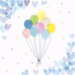 Servietten 33x33cm Hearts Balloons FSC-Mix, Paper+Design