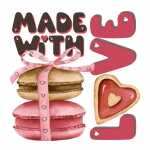 Servietten 33x33cm Love Made FSC-Mix, Paper+Design