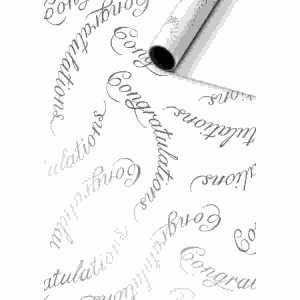 Geschenkpapier 70cmx1,5m Rila weiss FSC, stewo