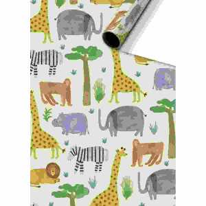 Geschenkpapier 70cmx2m Timba hellbeige FSC-Mix, stewo