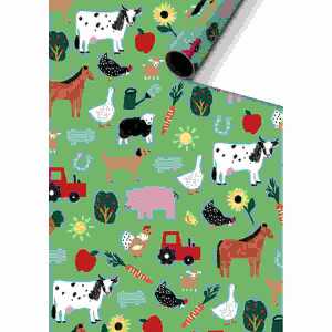 Geschenkpapier 70cmx2m Wila grün FSC-Mix, stewo