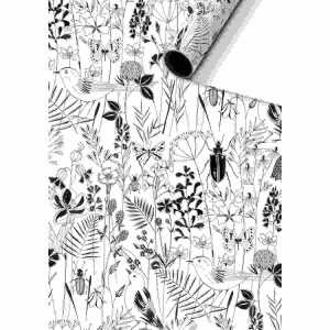 Geschenkpapier 70cmx2m Fiella schwarz FSC-Mix, stewo