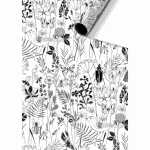 Geschenkpapier 70cmx2m Fiella schwarz FSC-Mix, stewo