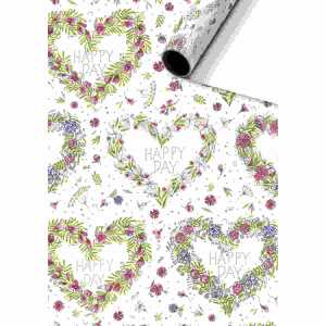 Geschenkpapier 70cmx2m Vally pink FSC-Mix, stewo