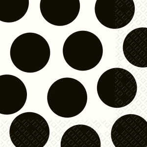 Servietten 33x33cm Yoko schwarz, 3-lagig, 20 Stück,, stewo