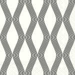 Servietten 33x33cm Nalu schwarz, 3-lagig, 20 Stück,,...