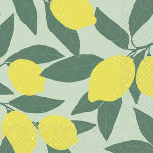 Servietten 33x33cm Ilse grün, 3-lagig, 20 Stück,, stewo