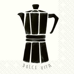 Servietten 33x33cm Fausto schwarz, 3-lagig, 20 Stück,, stewo