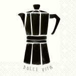 Servietten 33x33cm Fausto schwarz, 3-lagig, 20...