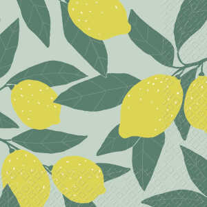 Servietten 25x25cm Ilse grün, 3-lagig, 20 Stück,, stewo