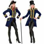 Kostüm Damen Paradefrack Gardeuniform blau Gr. L,...