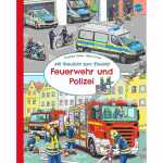 Mit Blaulicht zum Einsatz Feuerwehr und Polizei, Pappenbuch,