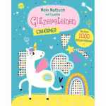Mein Malbuch mit bunten Glitzersteinen, Einhörner,...