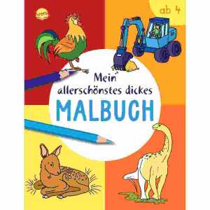 Mein allerschönstes dickes Malbuch 100 Bilder, Softcover, 96 Seiten