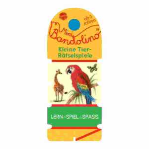 Mini Bandolino Kleine Tier-Rätselspiele, mit Lösungsschnur