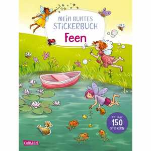 Mein buntes Stickerbuch Feen, Softcover, 24 Seiten,