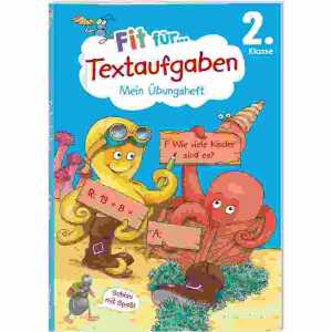 Fit für Textaufgaben 2. Klasse Mein Übungsheft, Heft 64 Seiten