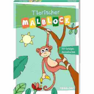 Tierischer Malblock Softcover 96 Seiten, ab 5 Jahren,