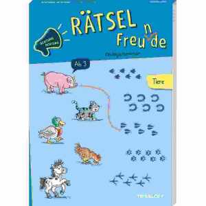 Achtung Rätselfreunde Kindergarten Tiere, Softcover 96 Seiten, I