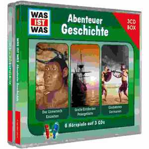 WAS IST WAS Hörspielbox 3 CD Abenteuer Geschichte, Audio CD,