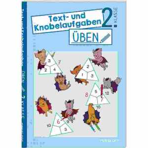 Text- und Knobelaufgaben üben 2. Klasse, Heft 48 Seiten,