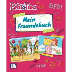 Mein Freundebuch Bibi & Tina, Hardcover, 64 Seiten, ab 6 Jahren Nelson