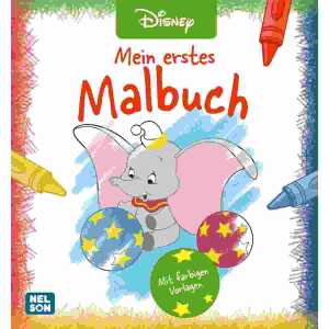 Disney Mein erstes Malbuch, Softcover, 64 Seiten, ab 24 Monaten Nelson