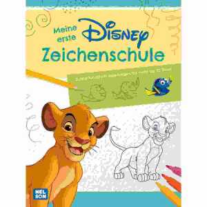 Disney Meine erste Zeichenschule, Softcover, 64 Seiten, ab 5 Jahren,