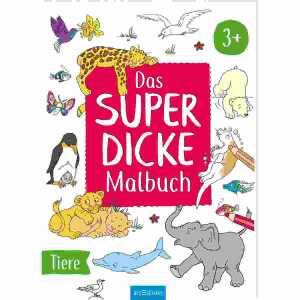 Das superdicke Malbuch Tiere 9783845856216