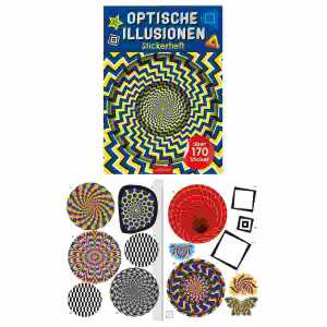 Stickerheft Optische Illusionen, über 170 Sticker