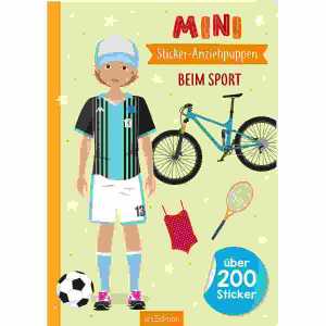 Mini-Sticker-Anziehpuppen Beim Sport