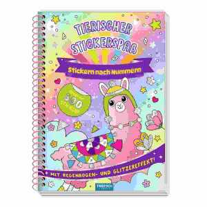 Tierischer Stickerspaß 30 Seiten, ab 5 Jahren,, TRÖTSCH