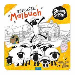 Stickermalbuch Shaun das Schaf, TRÖTSCH