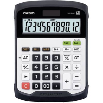 Casio Anzeigender Tischrechner WD-320 MT Wasser- und staubdicht