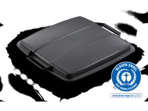 Durable Deckel für Abfalltonne 90l sw Eco für DURABIN® quadratisch