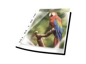 Durable Schnellhefter DURALUX A4 gn Überbreite u Beschrfenster