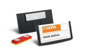 Durable Namensschild 30x60cm sw 25St FRAME mit Magnet