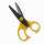 Alco Schere Kreativ Zackenschnitt Edelstahl rostfrei gelber Griff