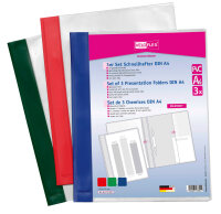 Veloflex SCHNELLHEFTER A4 SORT. 3er Pack rot, grün,...