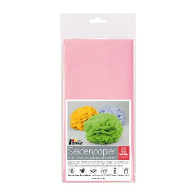 Staufen Seidenpapier 20g/qm 50cmx70cm 5 Bogen pastellrosa