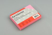 Staufen Karteikarte A6 100St 180g liniert rosa Kopflinie 2-fach