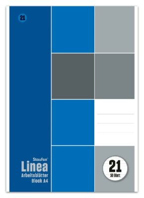 Staufen Arbeitsblätterbl A4 50Bl Linea liniert 4xgelocht hfrei