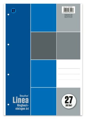 Staufen Ringbucheinl A4 100Bl 70g Linea liniert hfrei