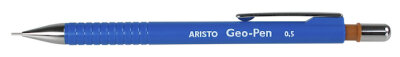 Aristo Feinminenstift Geo-Pen 0.5 blau, gefederte Minenführung, Metallclip