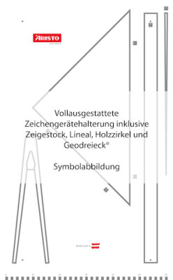 Aristo Wandtafel-Set 1, Geodreieck 1552W, 1900W, 1910W, 1931W, 1552W